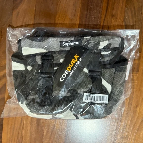Supreme Mini Messenger Bag in Snow Camo SS25 Water resistant Cordura® cotton